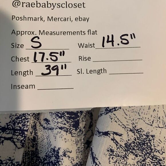 Rochelle Behrens The Shirt Blue Stephanie Dress Size S - Picture 9 of 9